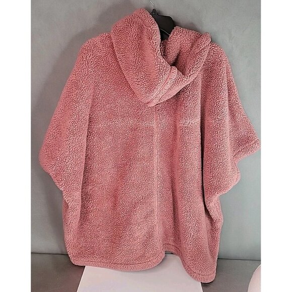 CAbi Embrace Topper Hooded Fleece Jacket Zip Front Women Large 4121 Dusty Rose - Picture 7 of 13